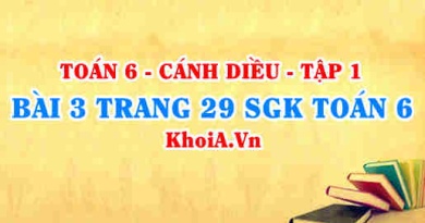 Bài 3 trang 29 SGK Toán 6 tập 1 Cánh Diều